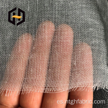 Tela de respaldo tejida de algodón gris greige para material compuesto
